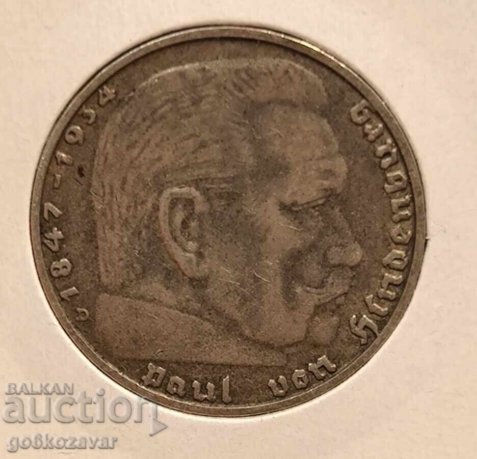 Германия трети райх 2 марки 1938г Сребро ! с цена 28.00 лв. | € 14.32 Германия трети райх 2 марки 1938г Сребро ! с цена 28.00 лв. | € 14.32