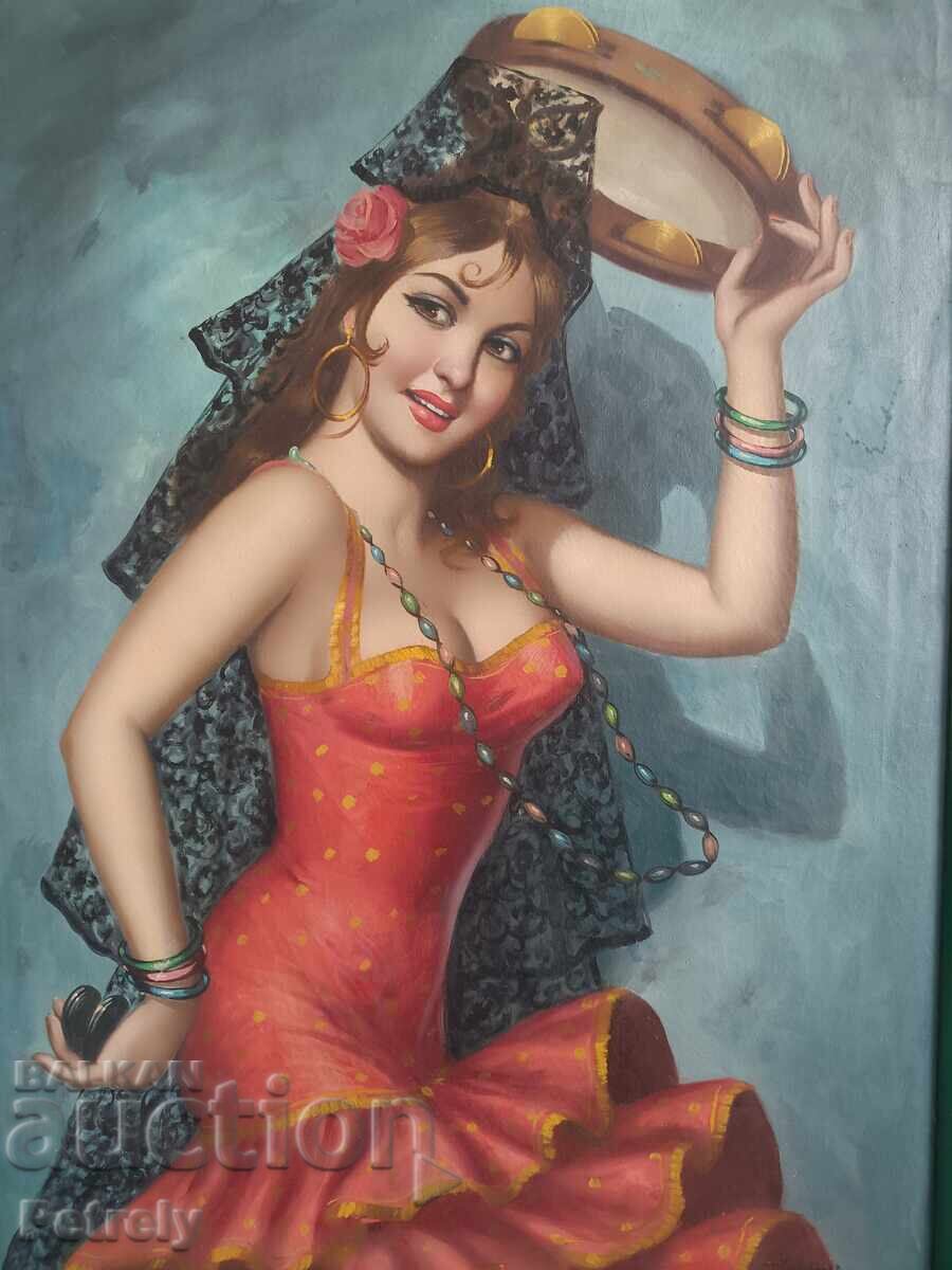 Μεγάλη ελαιογραφία με τιμή 250.00 BGN | € 127.82