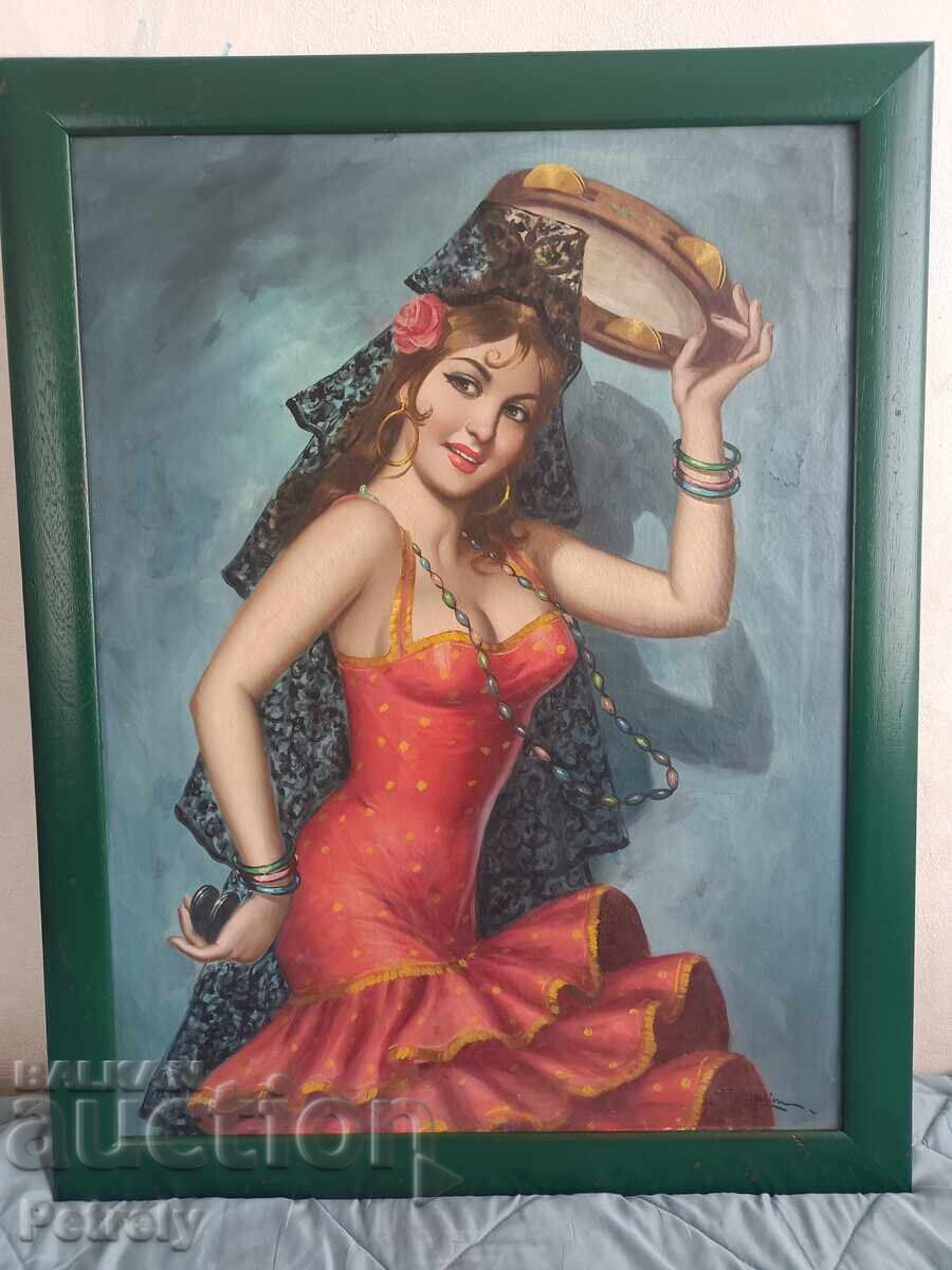 Δημοπρασία Μεγάλη ελαιογραφία