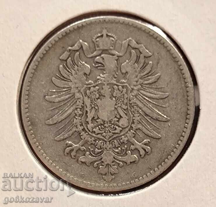 Germania 1 marcă 1874 Argint ! G cu preț 24.00 BGN | € 12.27 Germania 1 marcă 1874 Argint ! G cu preț 24.00 BGN | € 12.27