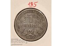 Германия 1 марка 1874г Сребро ! G