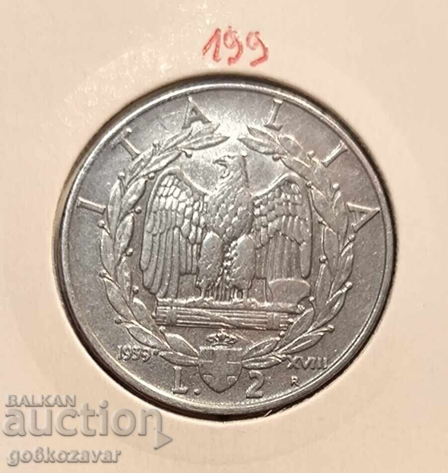 Italy 2 Lire 1939 Italy 2 Lire 1939