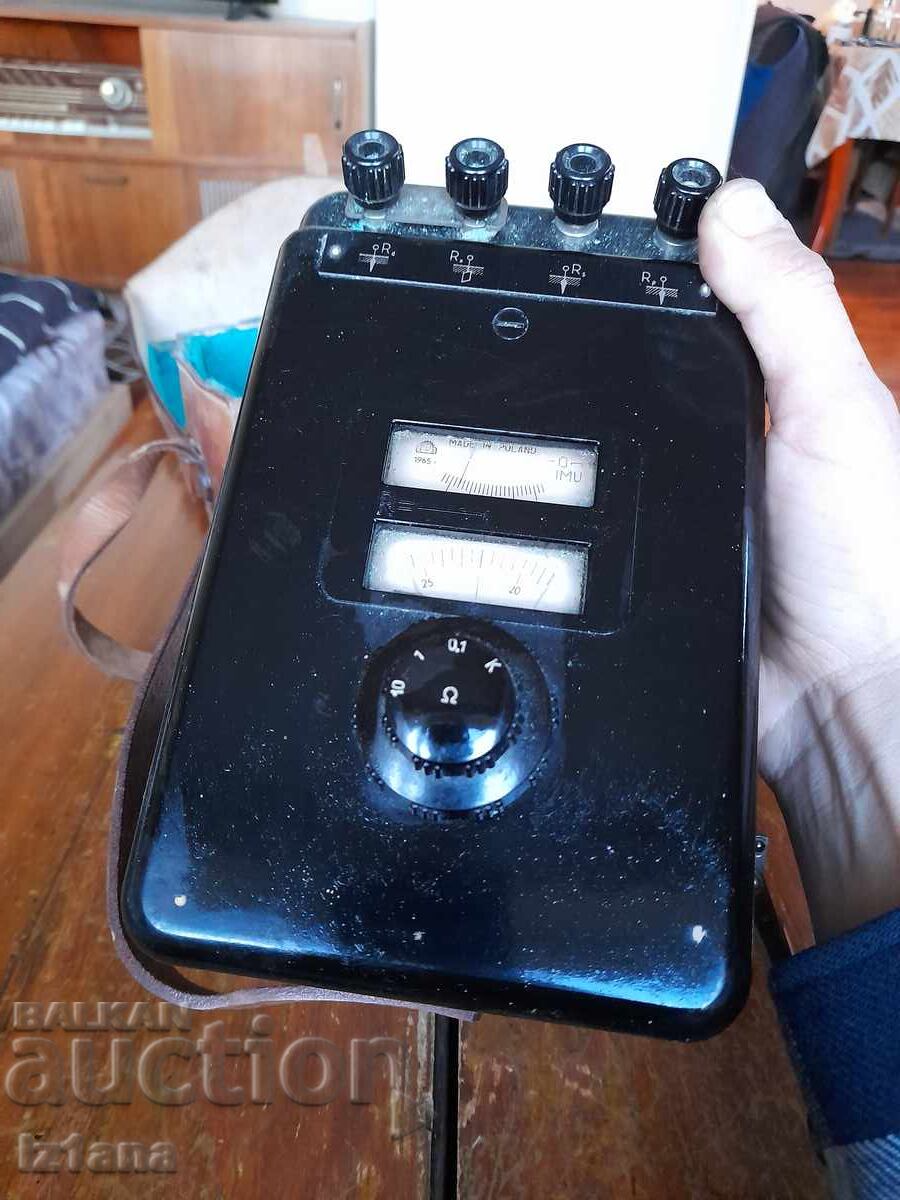Auction Old earth resistance meter Auction Old earth resistance meter