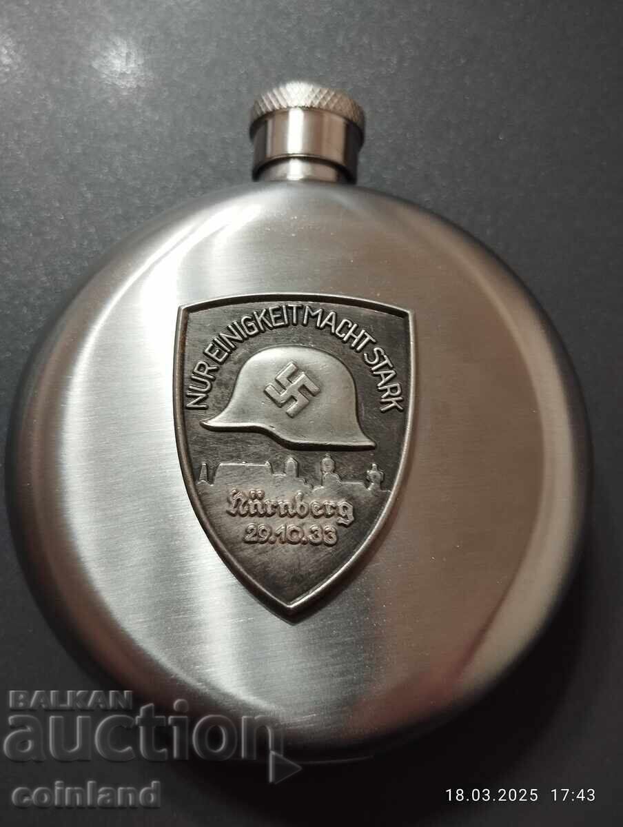 Auction WW II Alcohol Flask Auction WW II Alcohol Flask