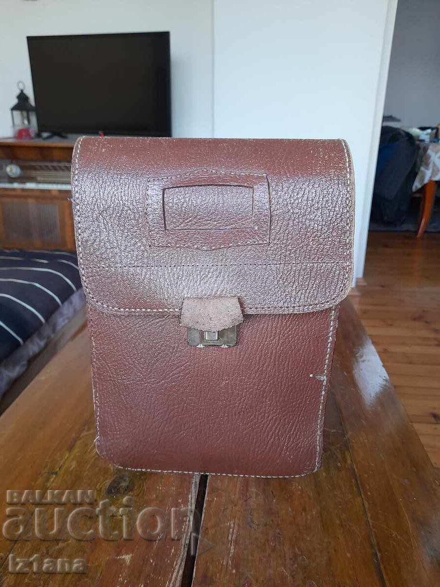 Old commander's, officer's bag with cipher, code Old commander's, officer's bag with cipher, code