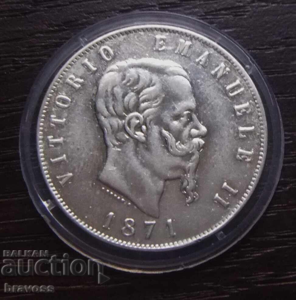 Italy - 5 Lire 1871 - Replica with price 7.99 BGN | € 4.09 Italy - 5 Lire 1871 - Replica with price 7.99 BGN | € 4.09