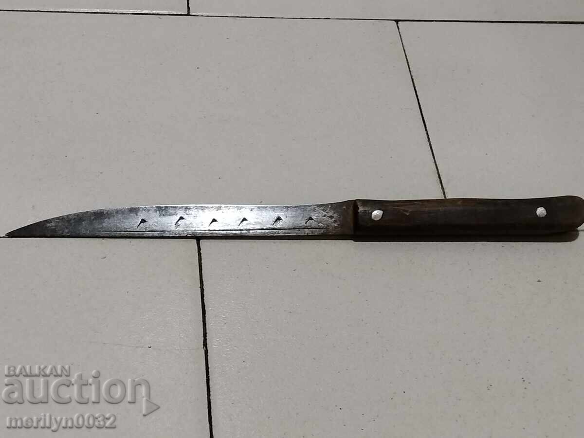 Βαλκανικό μαχαίρι κρεοπώλη χωρίς θήκη, λεπίδα - 5