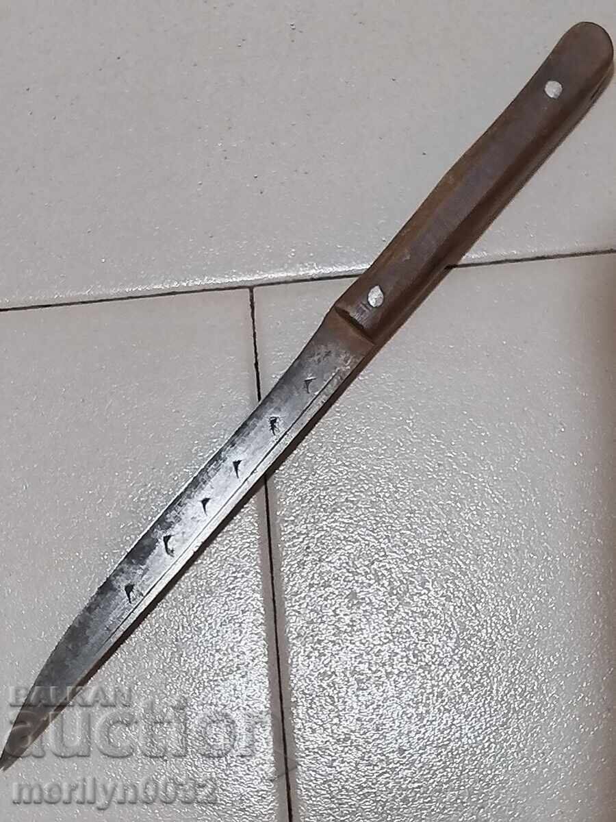 Βαλκανικό μαχαίρι κρεοπώλη χωρίς θήκη, λεπίδα - 7