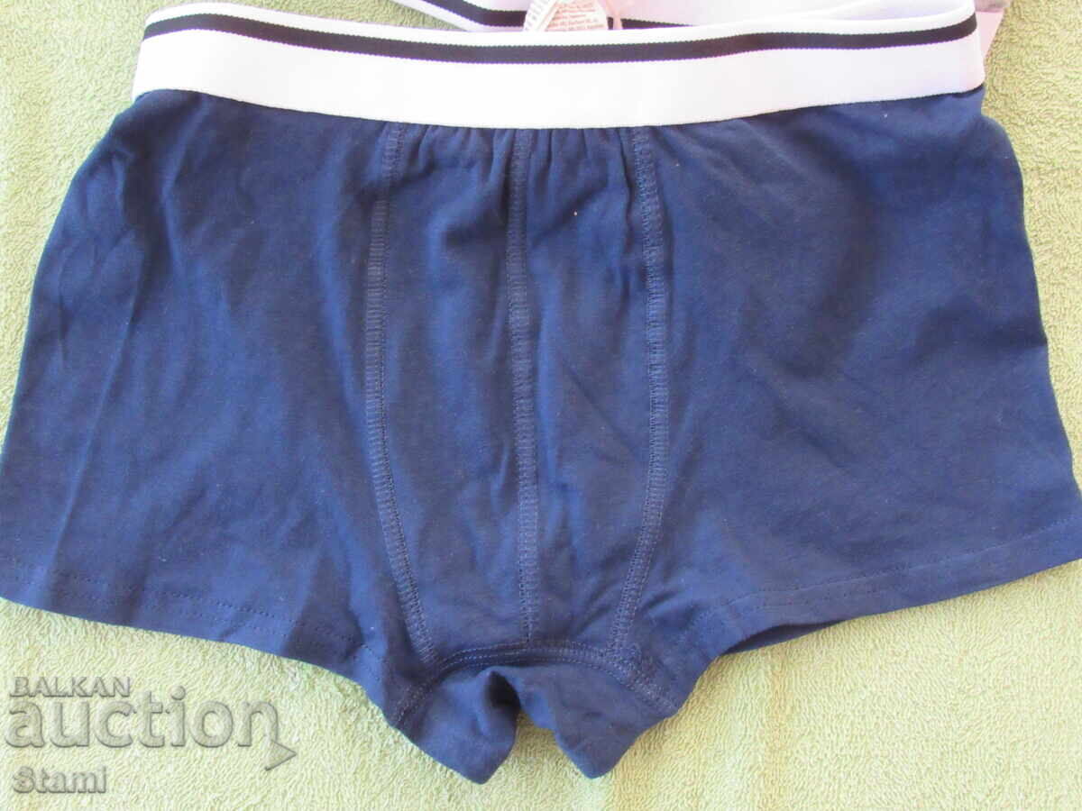 Delivery of Children's boxers 2 pieces gray and dark blue size 146/152, new