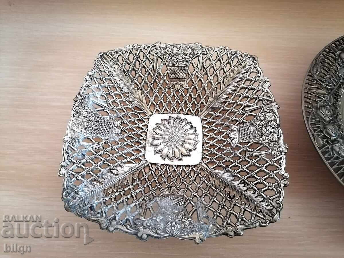 Auction  Wonderful Silver-Plated Fruit Bowls