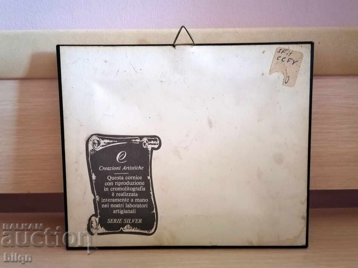 Delivery of Amazing Silver-Plated Italian Panel - Horse Race Delivery of Amazing Silver-Plated Italian Panel - Horse Race