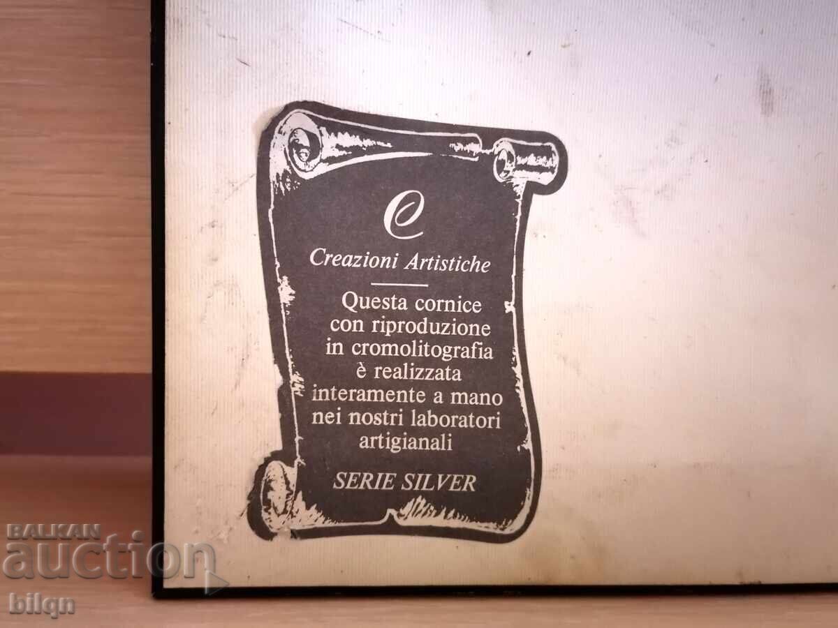 Amazing Silver-Plated Italian Panel - Horse Race - 5 Amazing Silver-Plated Italian Panel - Horse Race - 5