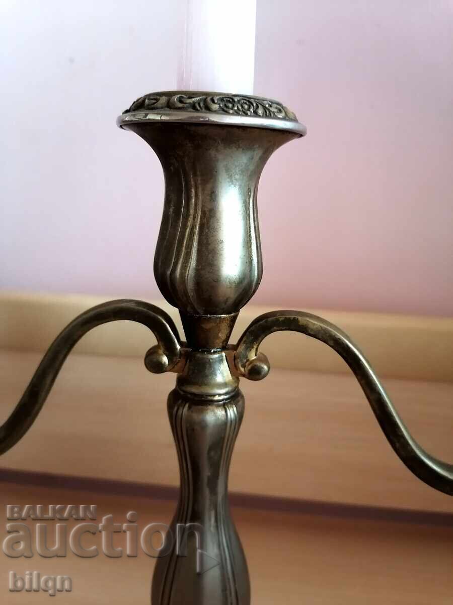 Delivery of Great Old Silver Plated Candlestick Delivery of Great Old Silver Plated Candlestick