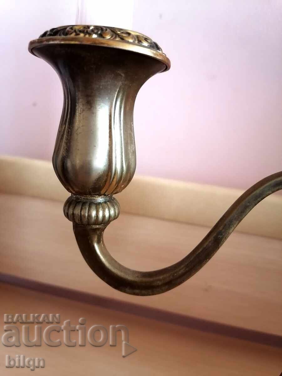 Great Old Silver Plated Candlestick - 5 Great Old Silver Plated Candlestick - 5