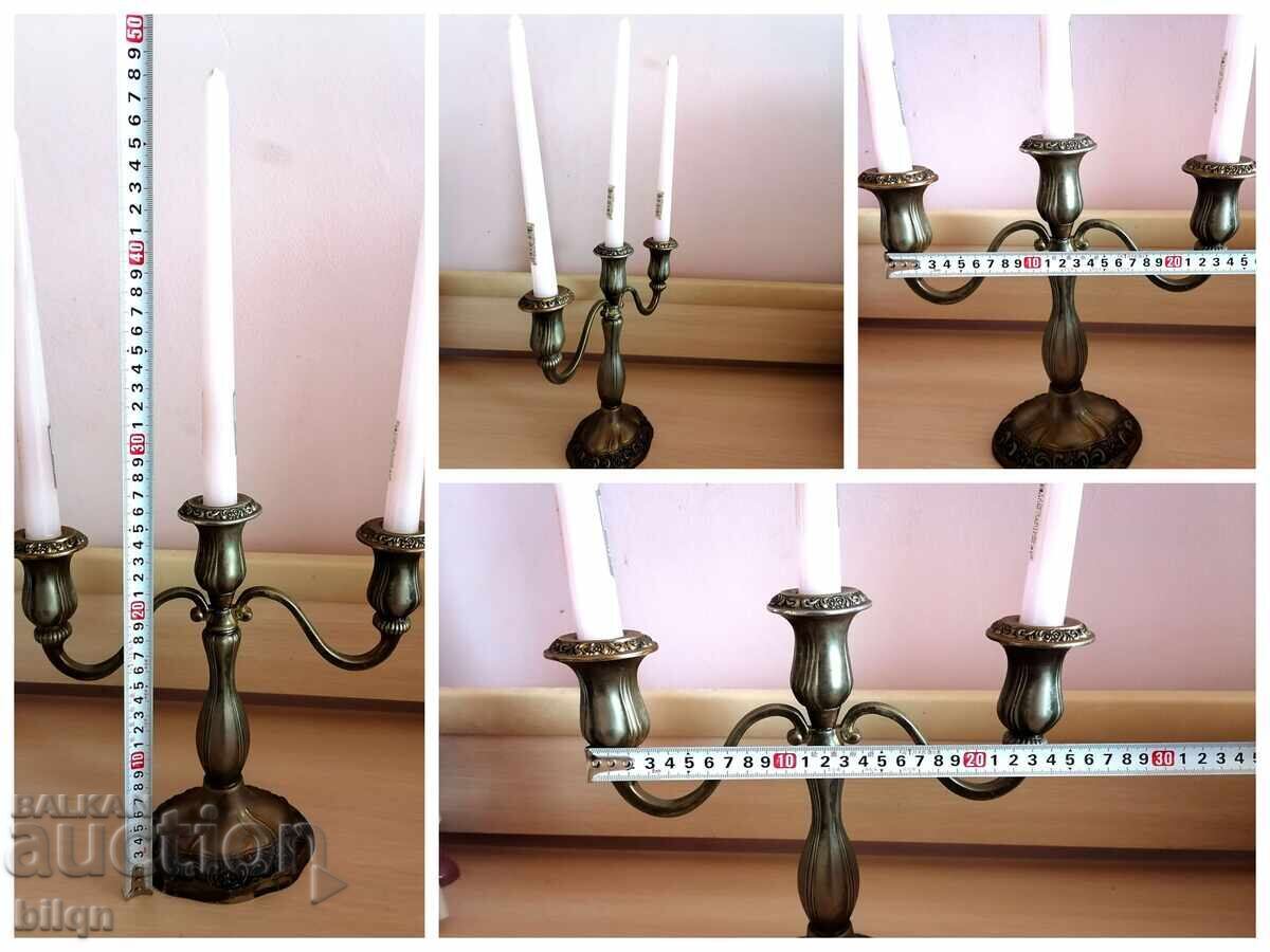 Great Old Silver Plated Candlestick - 7 Great Old Silver Plated Candlestick - 7