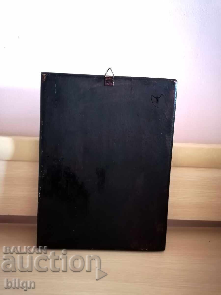 Icoană Veche din Lemn, Superbă - Sculptură în Lemn - 6