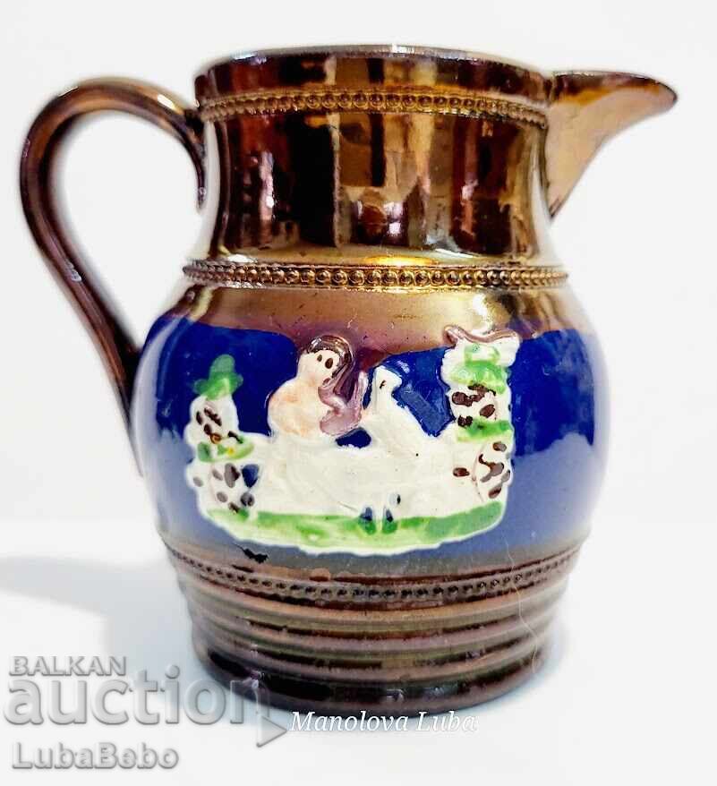 English Lustreware Staffordshire Jug - 5
