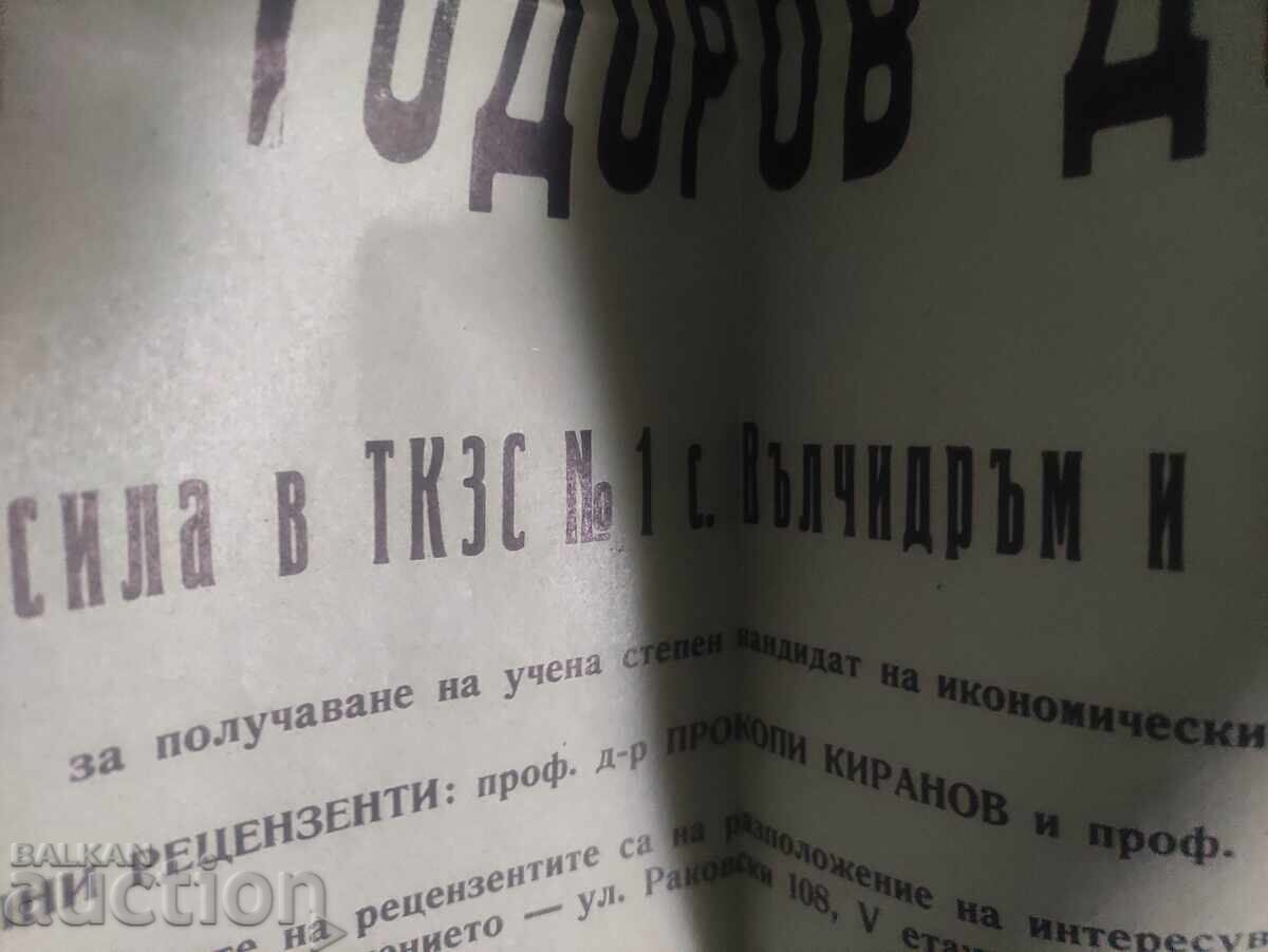 Dissertation on the Balance of the Labor Force TKZS 1 Valchedrum with price 100.00 BGN | € 51.13 Dissertation on the Balance of the Labor Force TKZS 1 Valchedrum with price 100.00 BGN | € 51.13