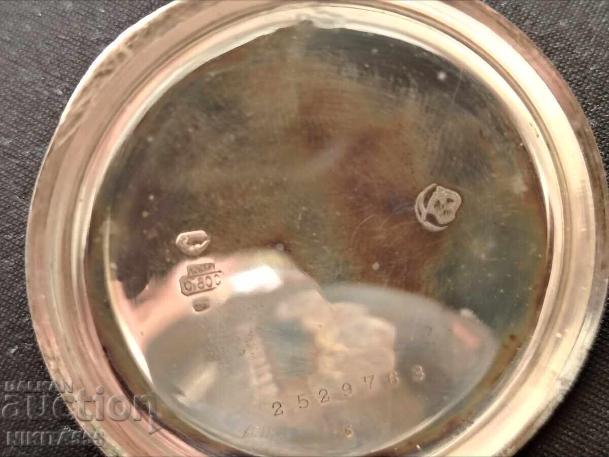 Джобен сребърен часовник Helvetia - 5 Джобен сребърен часовник Helvetia - 5