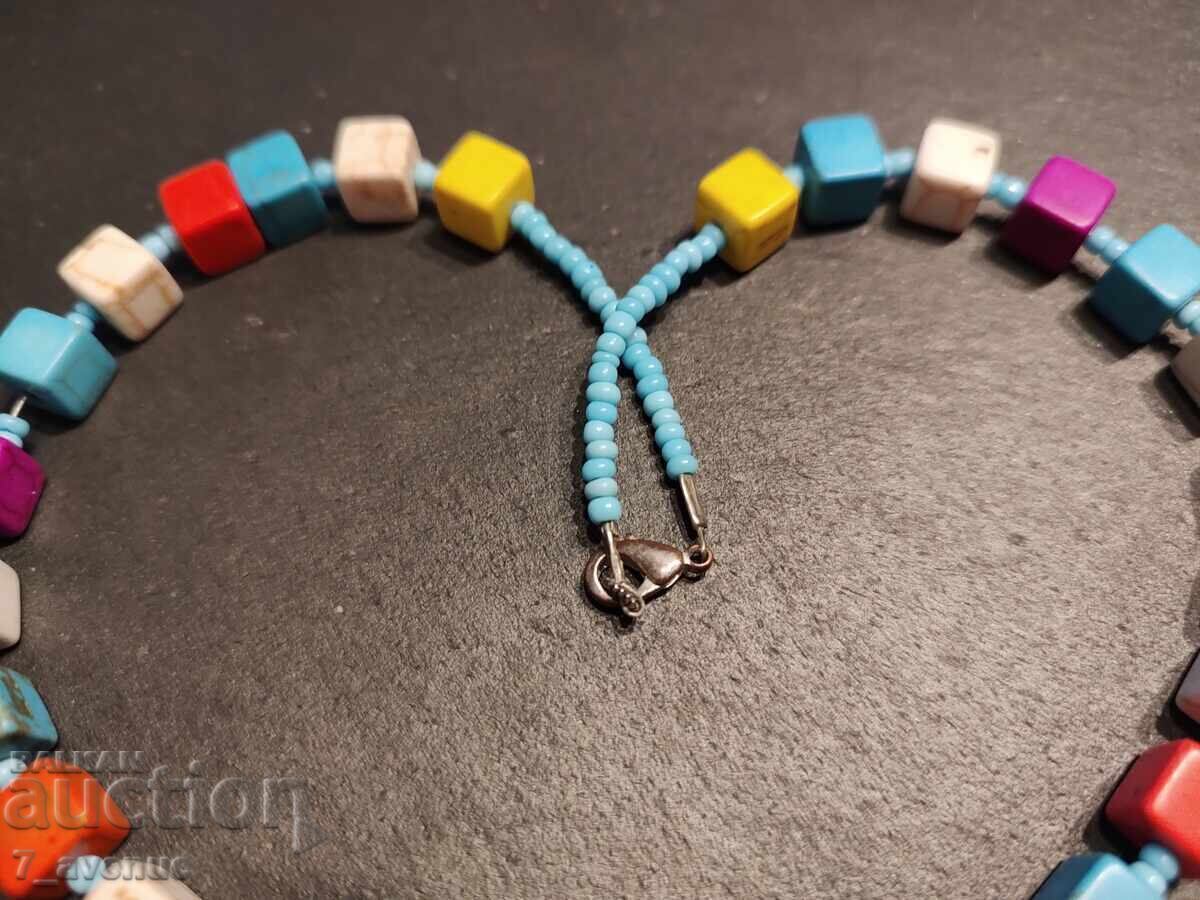 Delivery of Necklace, stone: Howlite dice/cubes 19.03.2025 Delivery of Necklace, stone: Howlite dice/cubes 19.03.2025