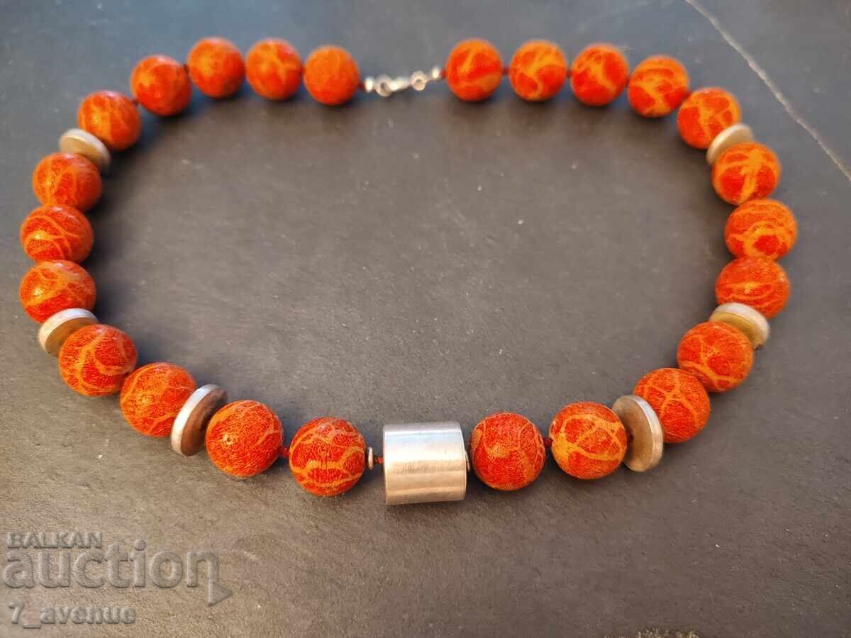 Necklace, Art, Necklace Corals and Silver 925 very chic, 19.03.2025 with price 500.00 BGN | € 255.65 Necklace, Art, Necklace Corals and Silver 925 very chic, 19.03.2025 with price 500.00 BGN | € 255.65