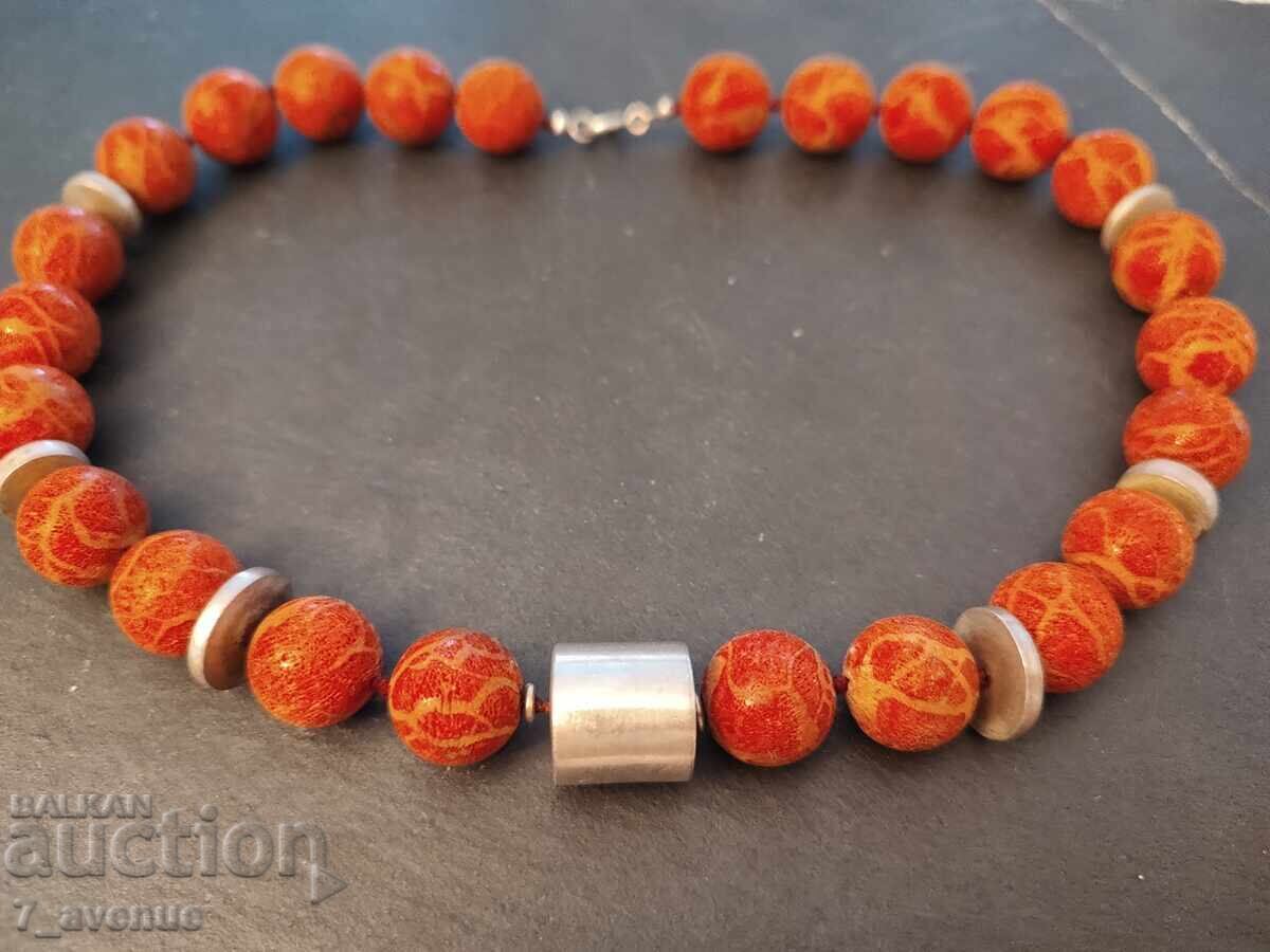 Auction Necklace, Art, Necklace Corals and Silver 925 very chic, 19.03.2025 Auction Necklace, Art, Necklace Corals and Silver 925 very chic, 19.03.2025