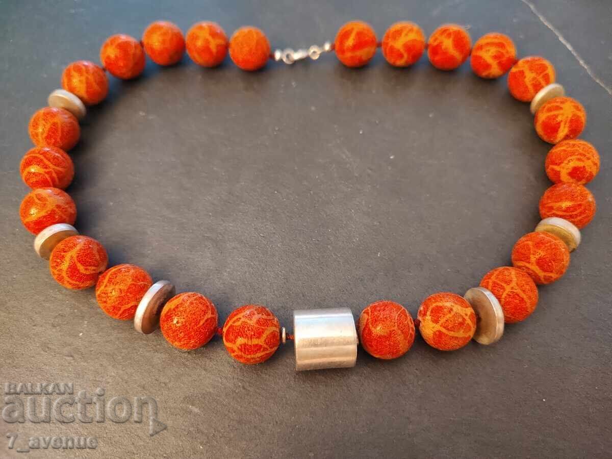 Necklace, Art, Necklace Corals and Silver 925 very chic, 19.03.2025 Necklace, Art, Necklace Corals and Silver 925 very chic, 19.03.2025