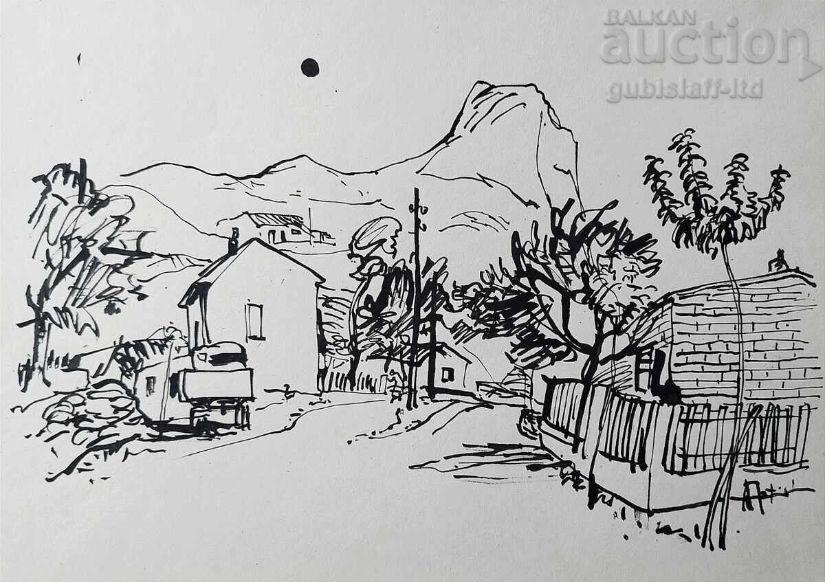 Painting, drawing, landscape, artist Hans Mau (1915-1989) - 11 Painting, drawing, landscape, artist Hans Mau (1915-1989) - 11