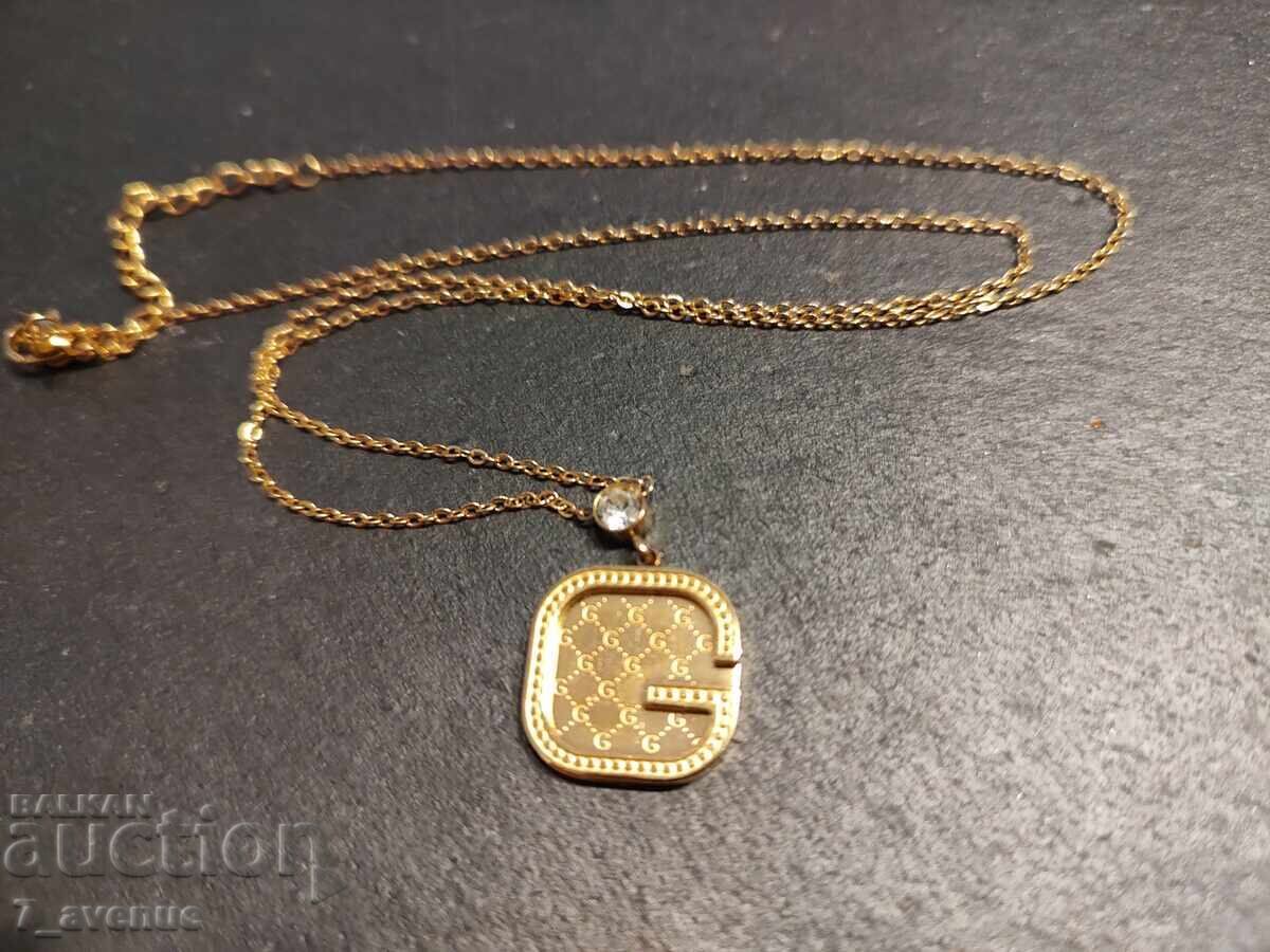 Necklace, gold plated, pendant, letter G, G 9.03.2025 with price 49.00 BGN | € 25.05 Necklace, gold plated, pendant, letter G, G 9.03.2025 with price 49.00 BGN | € 25.05