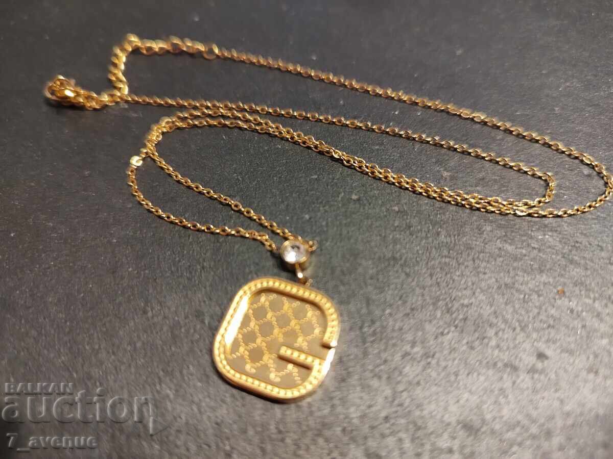 Delivery of Necklace, gold plated, pendant, letter G, G 9.03.2025 Delivery of Necklace, gold plated, pendant, letter G, G 9.03.2025