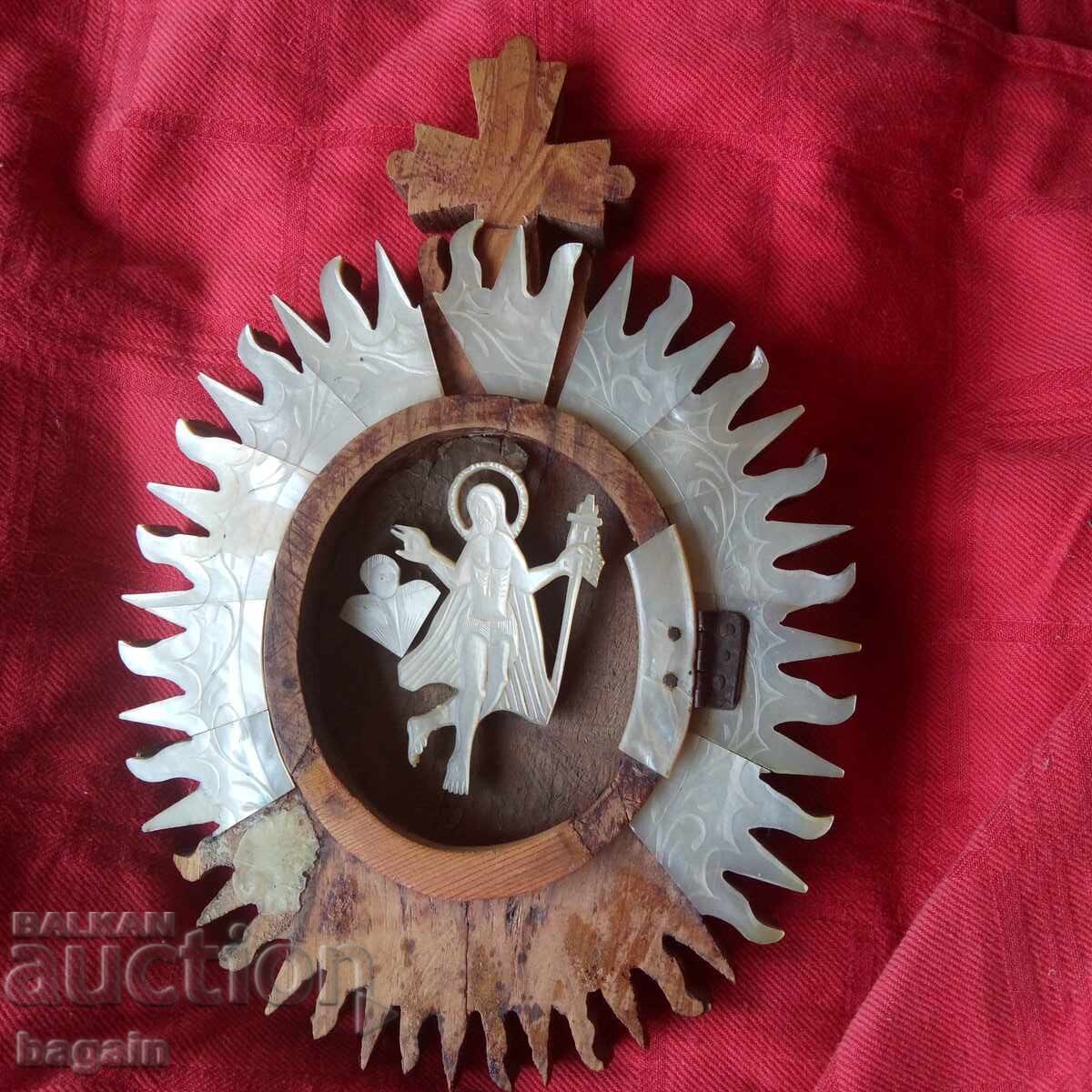 Auction  Icon from the Holy Sepulchre. Mother-of-pearl