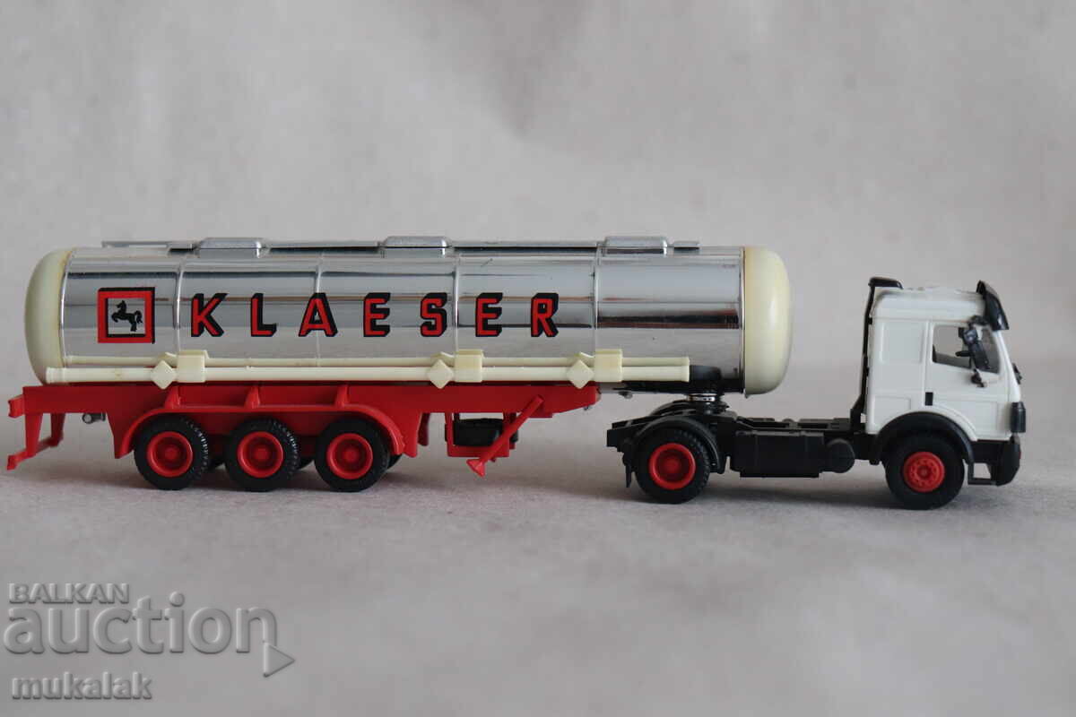 HERPA H0 1/87 MERCEDES TIRE TRUCK MODEL TROLLEY TANK - 6