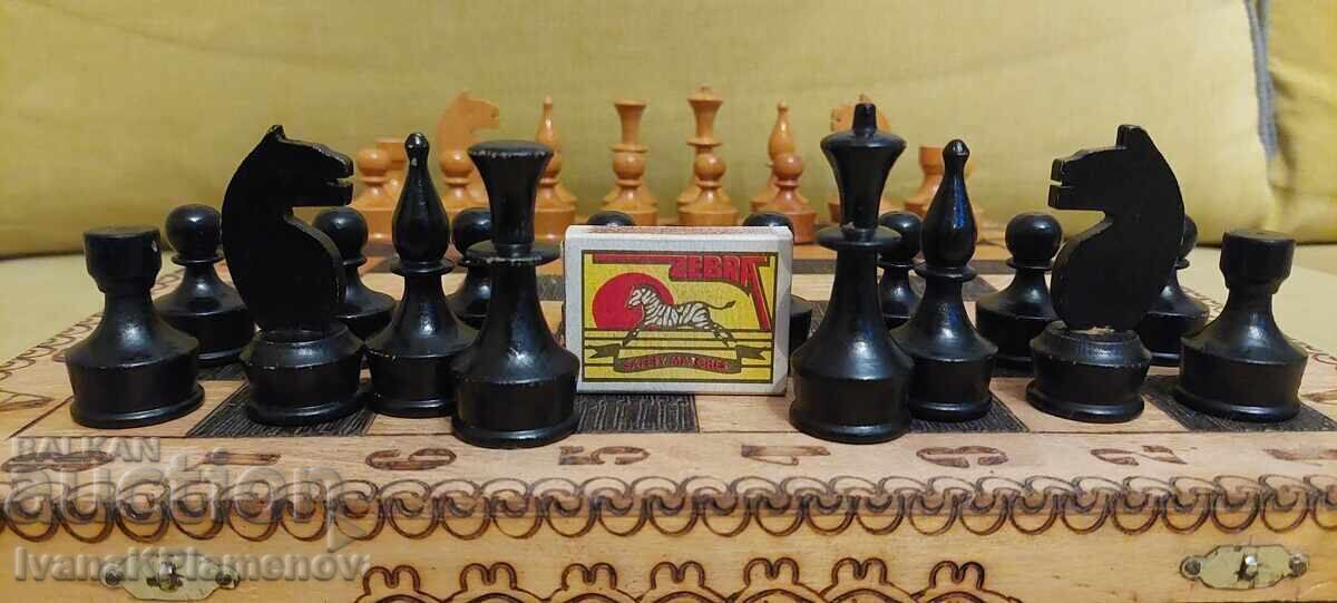 Wooden chess figures for connoisseurs, 34cm - 5 Wooden chess figures for connoisseurs, 34cm - 5