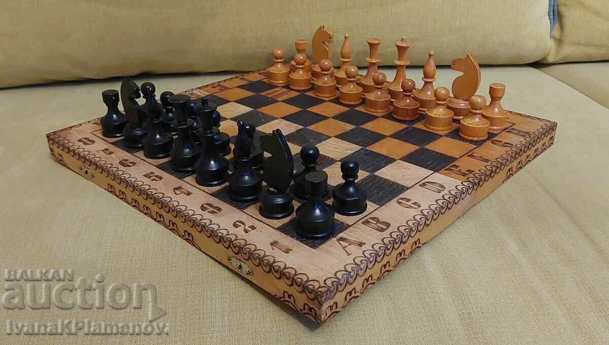 Wooden chess figures for connoisseurs, 34cm - 6 Wooden chess figures for connoisseurs, 34cm - 6
