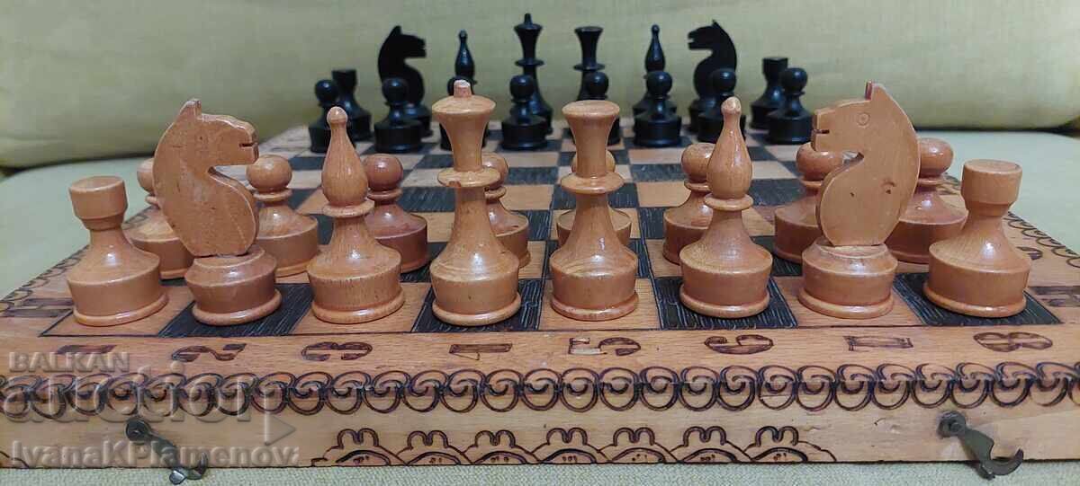 Wooden chess figures for connoisseurs, 34cm - 7 Wooden chess figures for connoisseurs, 34cm - 7