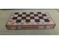 Wooden chess figures for connoisseurs, 34cm