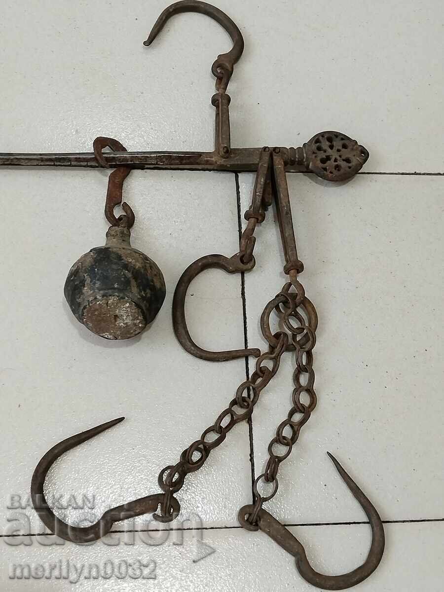 Οθωμανικό ζύγι με ζυγό και παλάτζα ζυγίζει μόνο σε οκάδες - 7 Οθωμανικό ζύγι με ζυγό και παλάτζα ζυγίζει μόνο σε οκάδες - 7