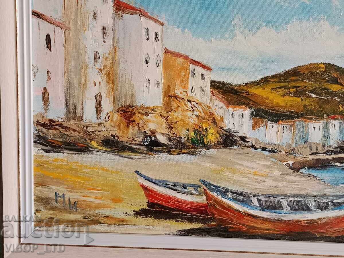 Auction  Artist, painting YUZHEN GRAD, oil, canvas, frame, certificate