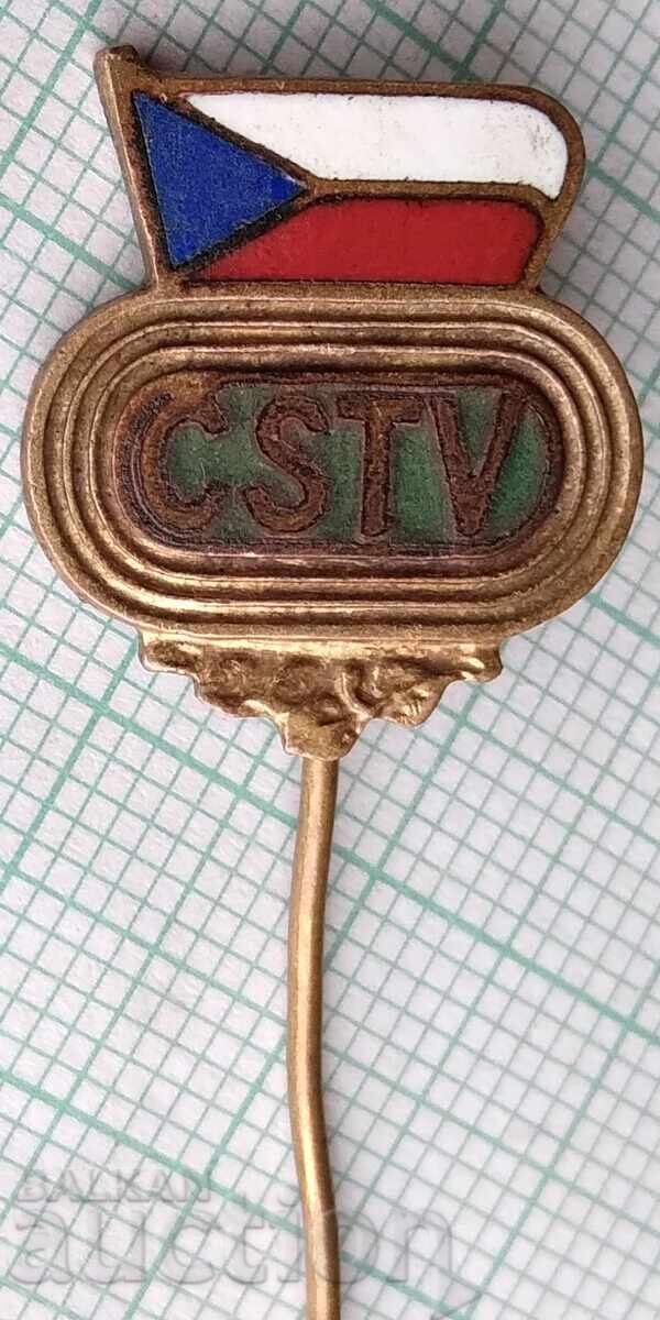 18593 Badge - CSTV Czechoslovakia - Enamel 18593 Badge - CSTV Czechoslovakia - Enamel