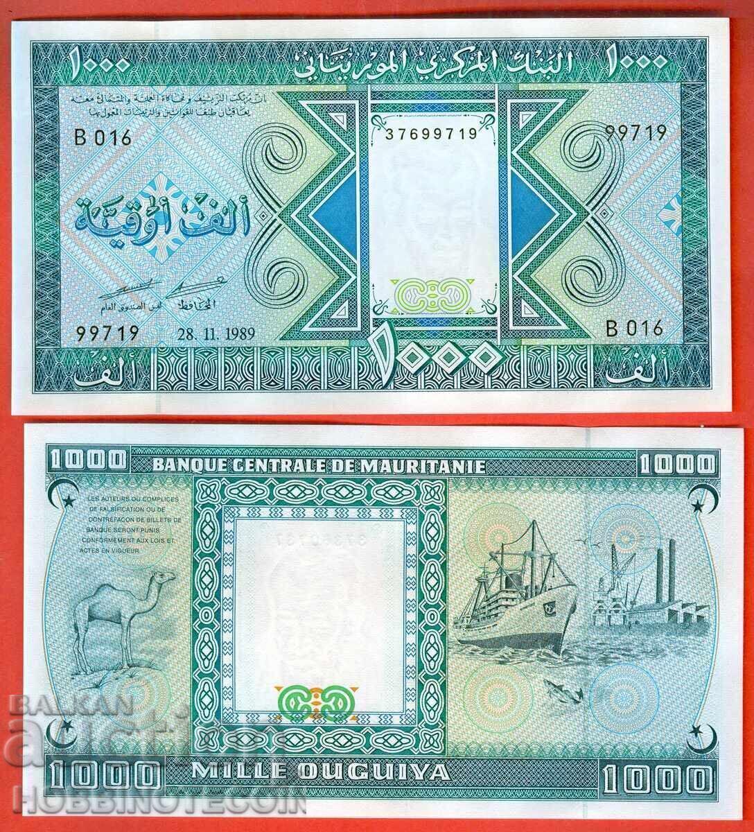 MAURITANIA MAURITANIA 1000 - 1 000 Ouguiya emisiunea 1989 UNC MAURITANIA MAURITANIA 1000 - 1 000 Ouguiya emisiunea 1989 UNC