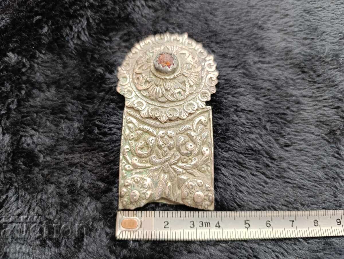 Renaissance Silver Half Buckle Belt Costume 19th Century - 5