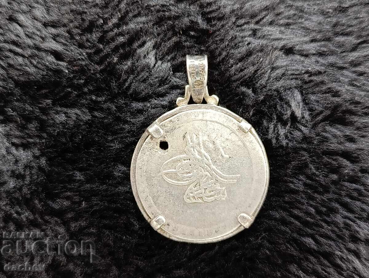 Rare antique silver coin purse pendant jewelry costume - 5 Rare antique silver coin purse pendant jewelry costume - 5