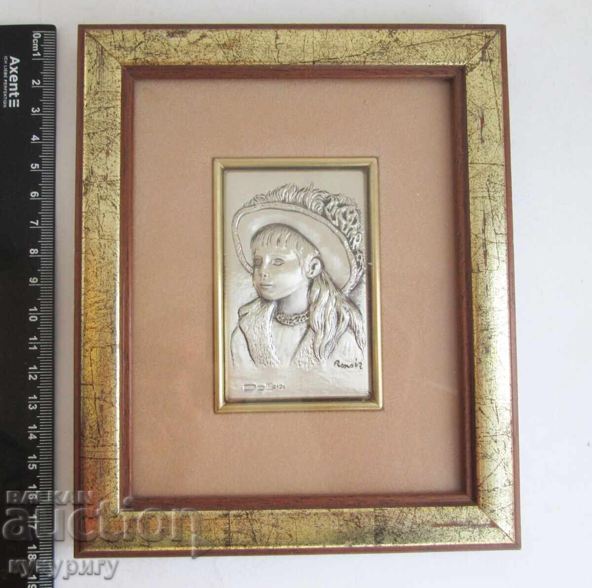 Beautiful, original silver wall decoration inspired by Renoir with price 50.00 BGN | € 25.56 Beautiful, original silver wall decoration inspired by Renoir with price 50.00 BGN | € 25.56