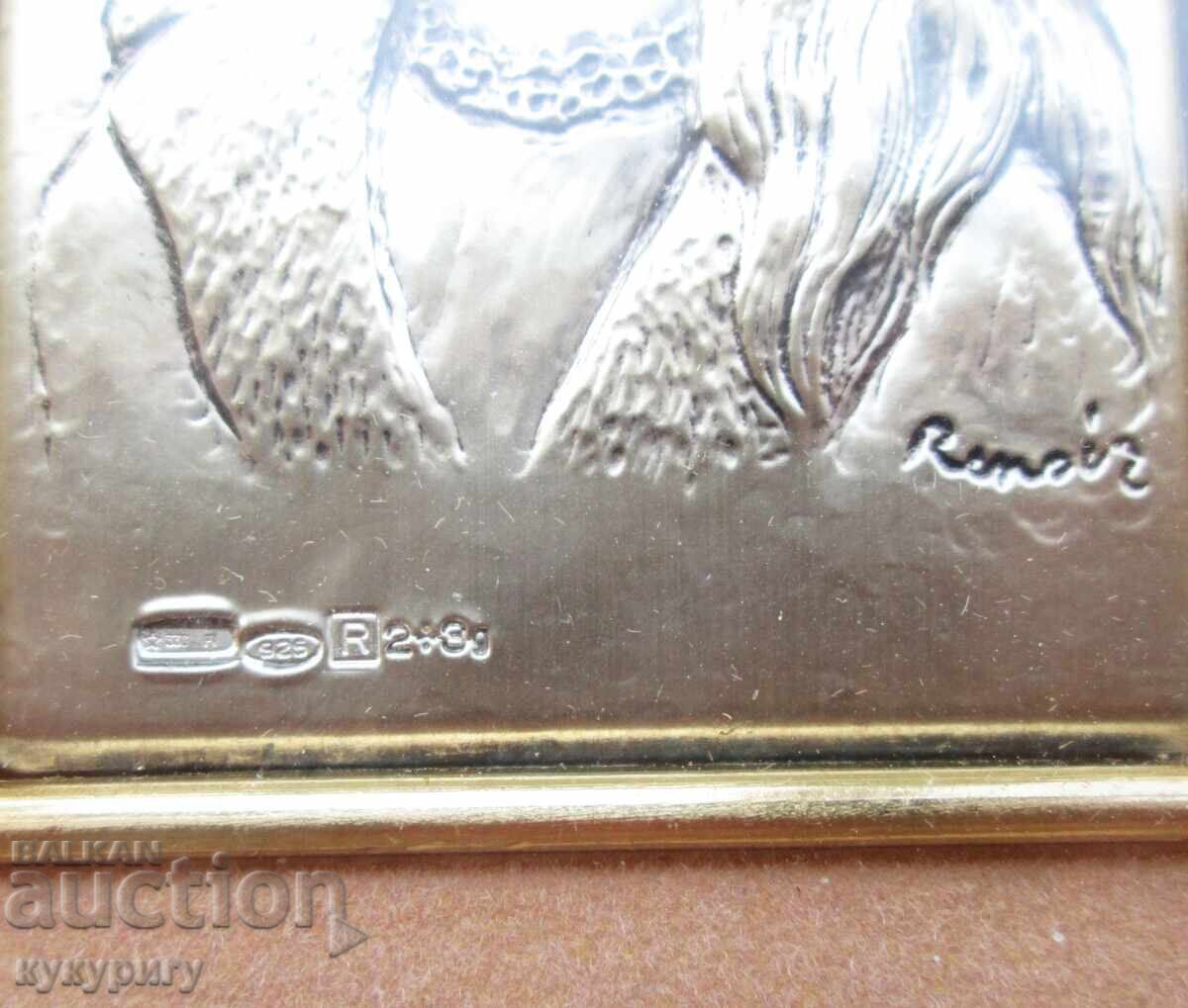 Auction Beautiful, original silver wall decoration inspired by Renoir Auction Beautiful, original silver wall decoration inspired by Renoir