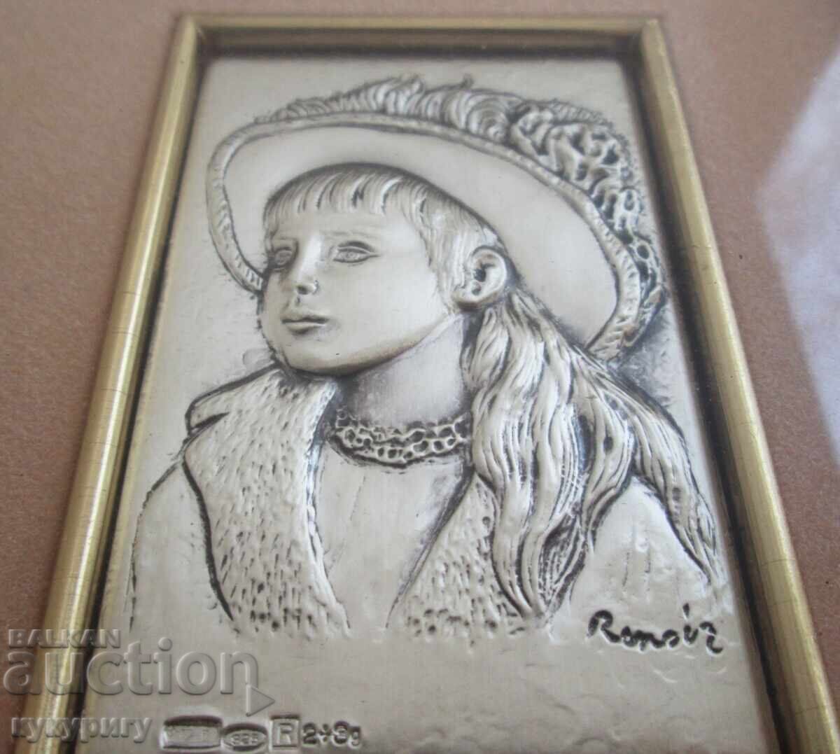 Beautiful, original silver wall decoration inspired by Renoir - 6 Beautiful, original silver wall decoration inspired by Renoir - 6