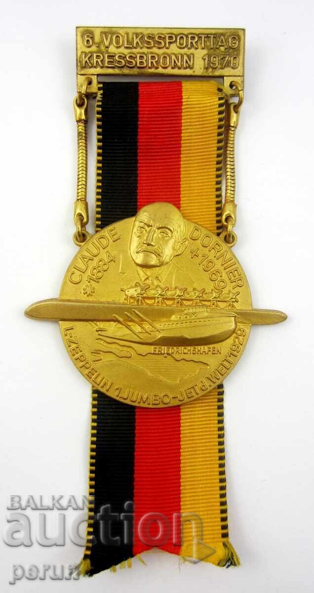 People's Sport - Germany 1970 - Commemoration of K. Dornier - Airplanes - 6 People's Sport - Germany 1970 - Commemoration of K. Dornier - Airplanes - 6