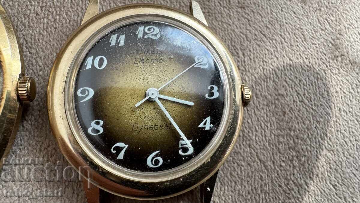 Lot of gold-plated electro-mechanical TIMEX watches with price 50.00 BGN | € 25.56 Lot of gold-plated electro-mechanical TIMEX watches with price 50.00 BGN | € 25.56