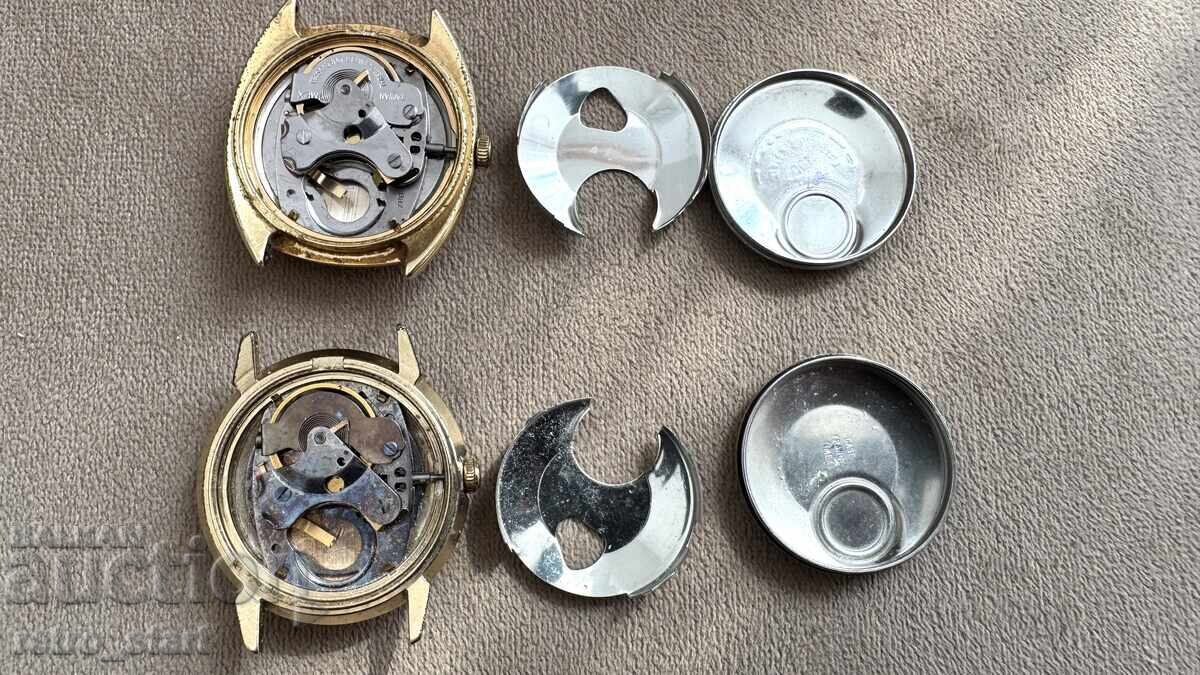 Lot of gold-plated electro-mechanical TIMEX watches - 7 Lot of gold-plated electro-mechanical TIMEX watches - 7