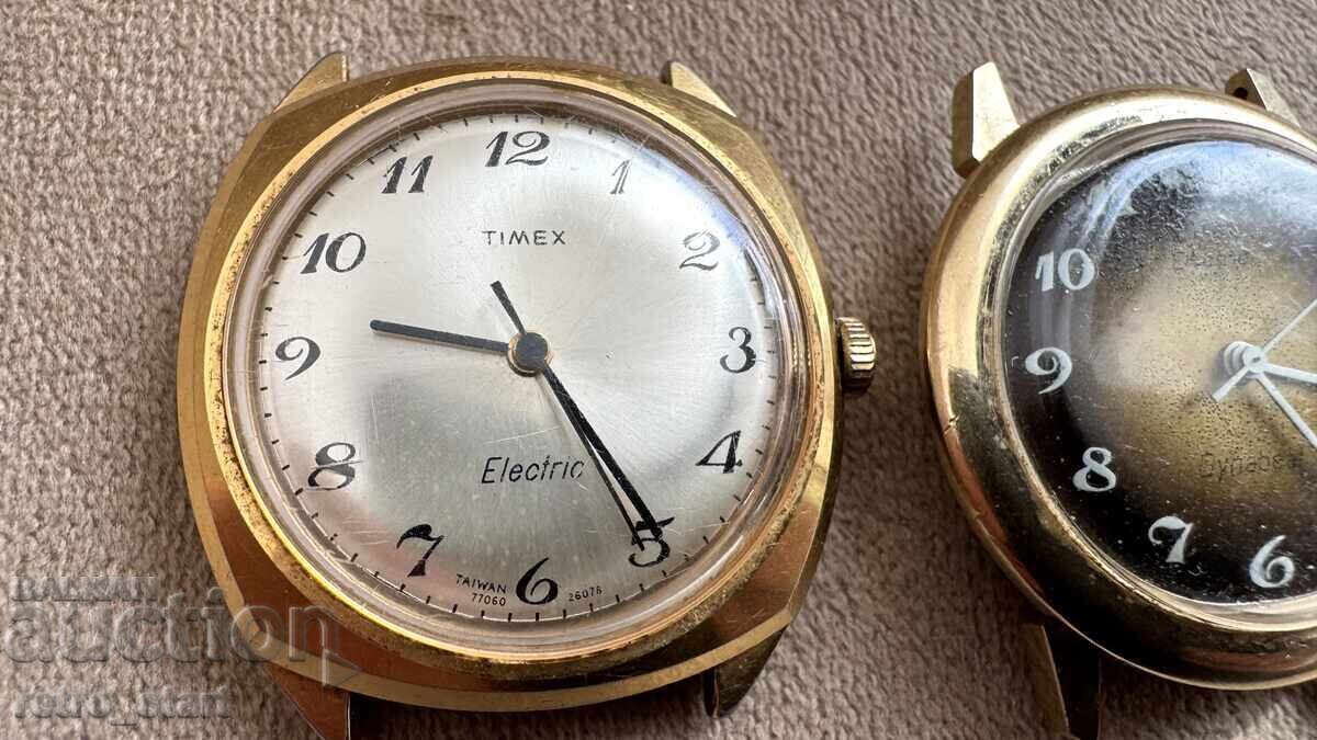 Lot of gold-plated electro-mechanical TIMEX watches Lot of gold-plated electro-mechanical TIMEX watches
