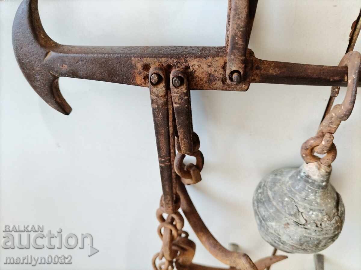 Οθωμανικό ζύγι με ζυγό και παλάτζα ζυγίζει μόνο σε οκάδες - 7